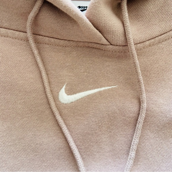 Nike Sportswear Womens Over-Oversized Pullover Hoodie Pink Center Swoosh Medium - Picture 2 of 10